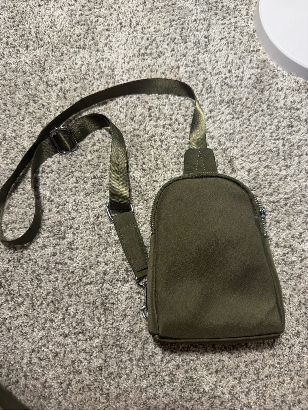 Olive Green Crossbody Sling Bag